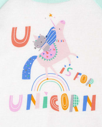Baby And Toddler Girls Unicorn Snug Fit Cotton Pajamas