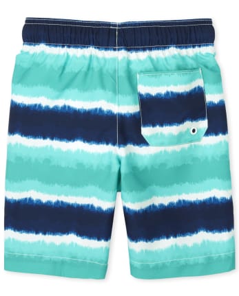 The Childrens Place Boys Graphic Printed Swim Trunks 