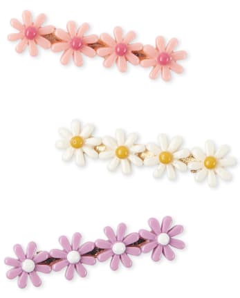 Girls Flower Hair Clip 3-Pack
