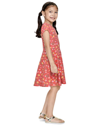 Girls Print Everyday Dress