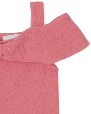 Girls Bow Off Shoulder Dress