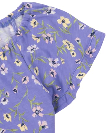 Niñitas Top estampado con lazo delantero