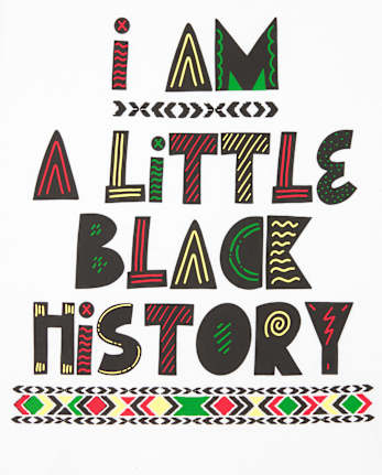 Camiseta gráfica de historia negra familiar a juego unisex para niños - WHITE