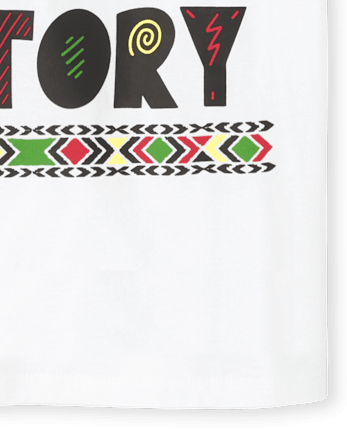 Camiseta gráfica de historia negra familiar a juego unisex para niños - WHITE