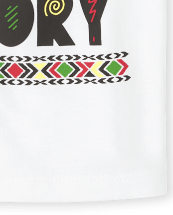 Camiseta unisex con gráfico de historia negra familiar a juego para bebés y niños pequeños