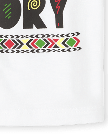 Camiseta unisex con gráfico de historia negra familiar a juego para bebés y niños pequeños - WHITE