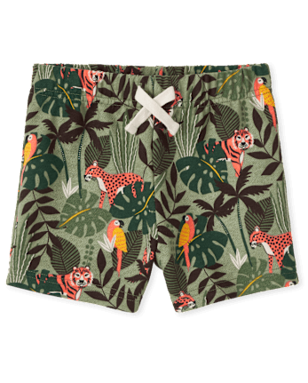 Baby And Toddler Boys Jungle French Terry Shorts