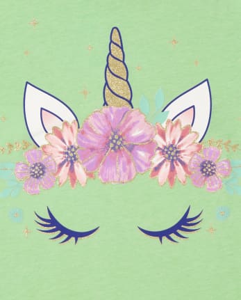 Girls Unicorn Graphic Tee