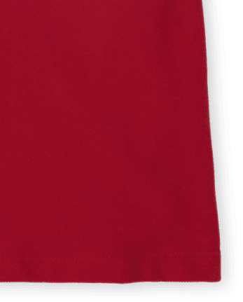 Polo de piqué con volantes de uniforme para niñas, paquete de 2