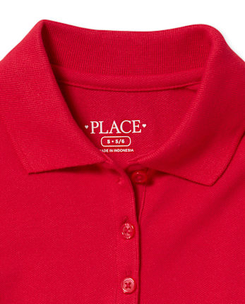uniformes pour fille Ruffle Pique Polo 2-Pack - Plus