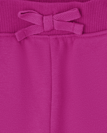 Paquete de 2 pantalones cortos activos de rizo francés de uniforme para niñas