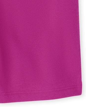 Paquete de 2 pantalones cortos activos de rizo francés de uniforme para niñas