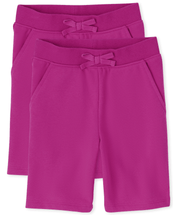 Girls French Terry Shorts 2-Pack