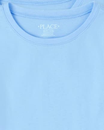 Paquete de 3 camisetas básicas con capas de uniforme para niñas