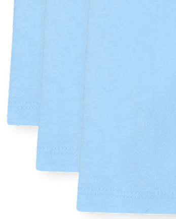 Paquete de 3 camisetas básicas con capas de uniforme para niñas