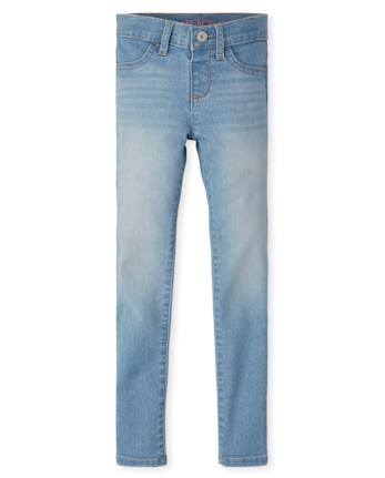 Girls Knit Denim Jeggings - Plus