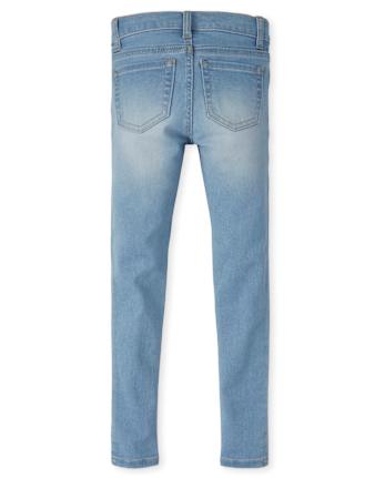 Girls Knit Denim Jeggings - Plus