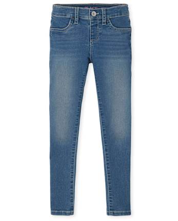 Girls Knit Denim Jeggings - Plus