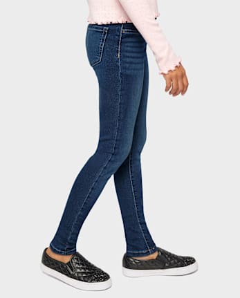 Girls Knit Denim Jeggings - Slim