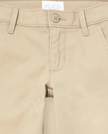Pantalón chino ajustado elástico Niña Uniform, paquete de 5
