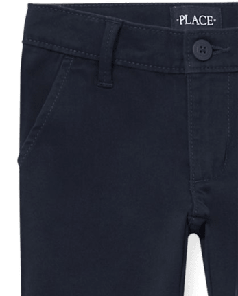Pantalón chino ajustado elástico Niña Uniform, paquete de 4