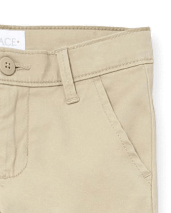 Pantalón chino ajustado elástico Niña Uniform, paquete de 4