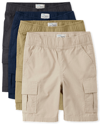 Lot de 4 shorts cargo à enfiler pour garçons - Husky