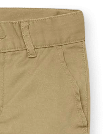 Paquete de 3 pantalones chinos ajustados elásticos de uniforme para niños