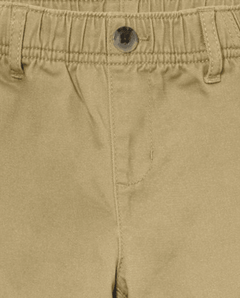 Paquete de 2 pantalones chinos elásticos de uniforme para niños