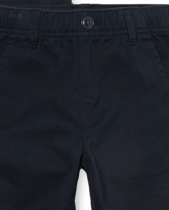 Paquete de 2 pantalones chinos elásticos de uniforme para niños