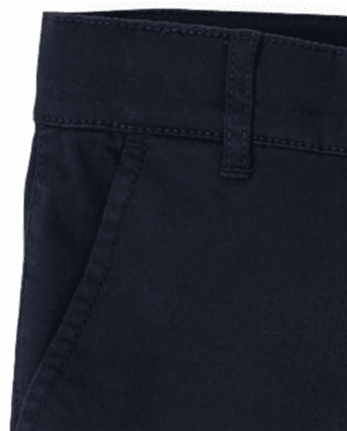 Pantalones chinos ajustados elásticos de uniforme para niños, paquete de 4