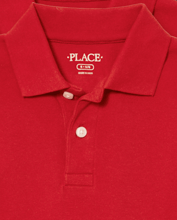 Polo de piqué de uniforme para niños, paquete de 4