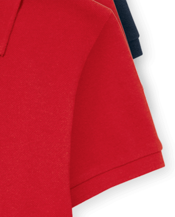 Polo de piqué de uniforme para niños, paquete de 4
