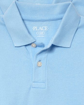 Polo de piqué de uniforme para niños, paquete de 4