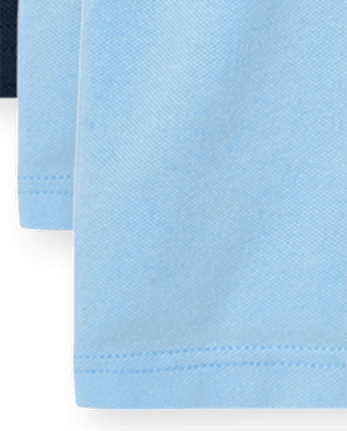 Polo de piqué de uniforme para niños, paquete de 4