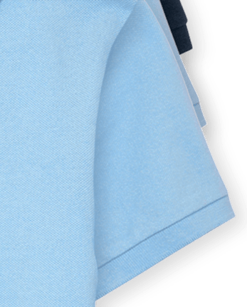 Polo de piqué de uniforme para niños, paquete de 4