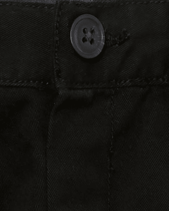 Paquete de 3 pantalones cortos chinos elásticos de uniforme para bebés y niños pequeños