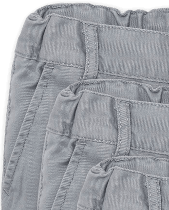 Baby And Toddler Boys Uniform Stretch Chino Shorts 3-Pack