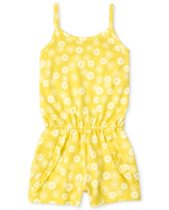 Baby And Toddler Girls Floral Ruffle Romper