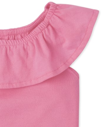 Toddler Girls Floral Flutter Tank Top 4-Piece Set