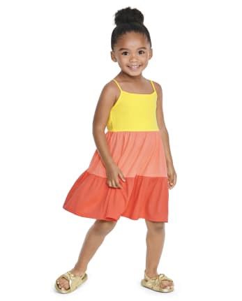 COPPER KEY Colorblock Sleeveless Sundress Girls Size 12 Cotton