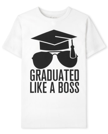Camiseta con gráfico de jefe de graduación para niños