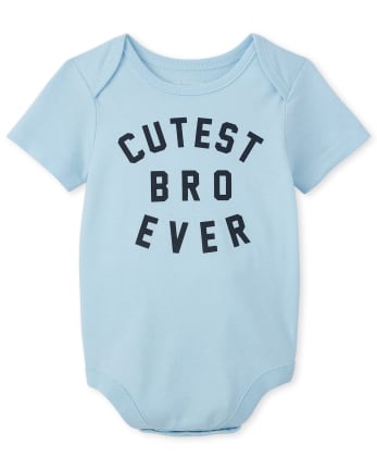 Baby Boys Matching Family Cutest Bro Ever Graphic Bodysuit