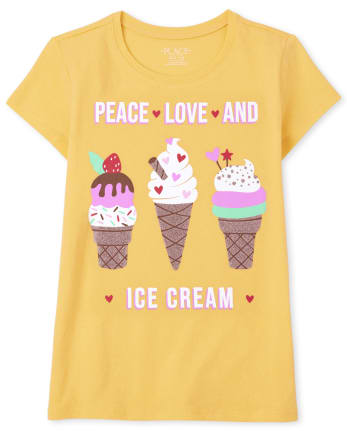Girls Ice Cream Graphic Tee