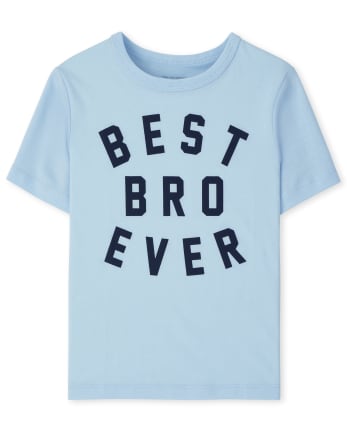 Camiseta gráfica Best Bro Ever de la familia a juego para bebés y niños pequeños