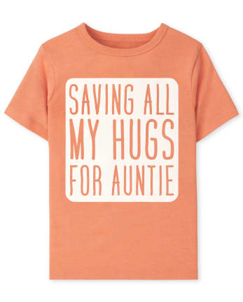 Baby And Toddler Boys Auntie Graphic Tee