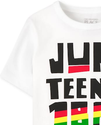 Tee-shirt graphique unisexe pour bébés et tout-petits assortis à la famille Juneteenth