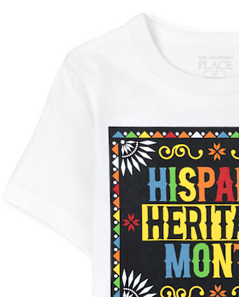 T-shirt graphique assorti pour bébé et tout-petit unisexe Family Hispanic Heritage