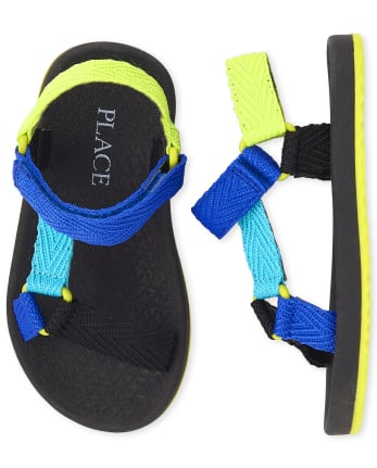 Toddler Boys Colorblock Webbed Sandals