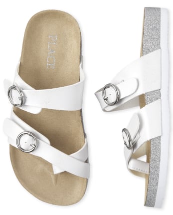 Girls Double Buckle Slides